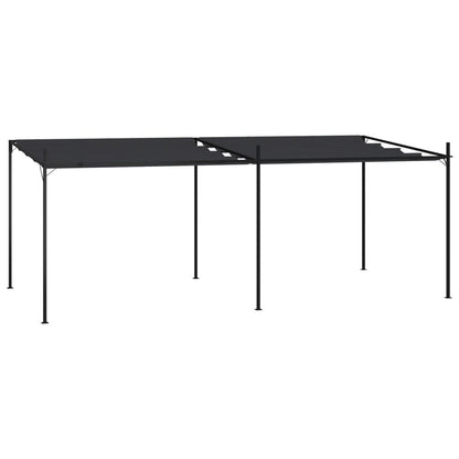 vidaXL Gazebo with Retractable Roof 600x300x233 cm Anthracite