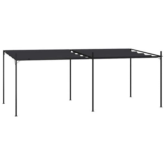 vidaXL Gazebo with Retractable Roof 600x300x233 cm Anthracite