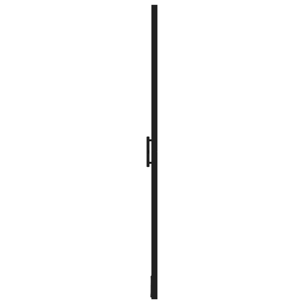 vidaXL Shower Door Tempered Glass 91x195 cm Black