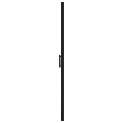 vidaXL Shower Door Tempered Glass 91x195 cm Black