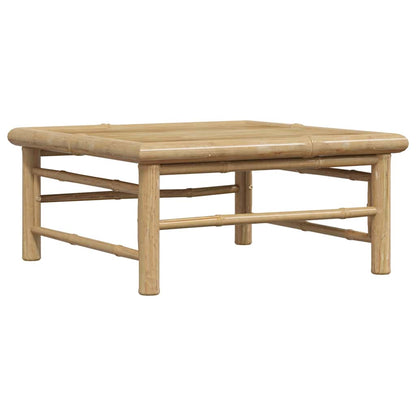 vidaXL Garden Table | Natural Bamboo | Bamboo | 65 x 65 x 30 cm | Lightweight