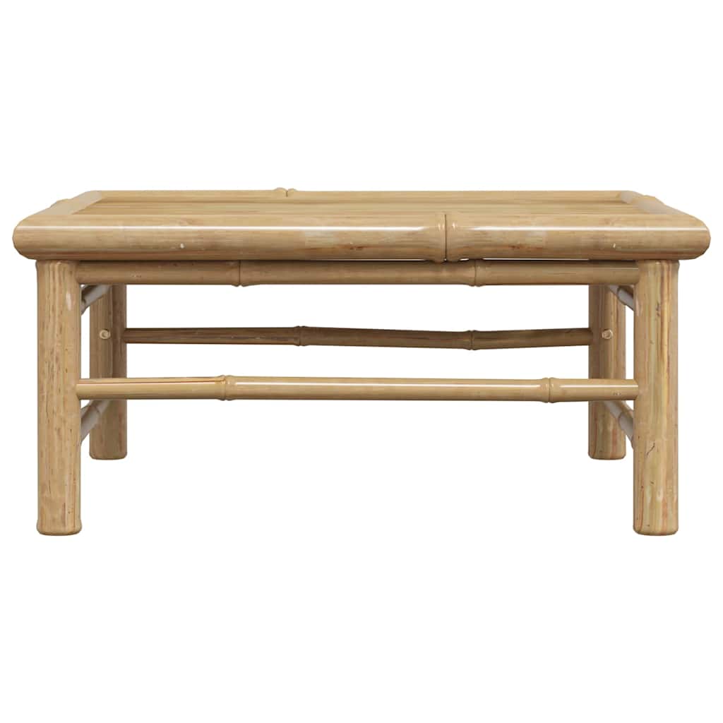 vidaXL Garden Table | Natural Bamboo | Bamboo | 65 x 65 x 30 cm | Lightweight