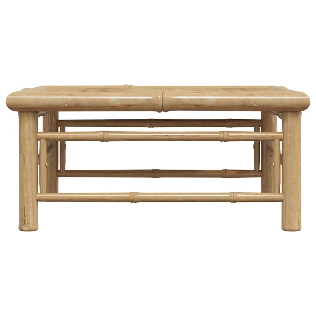 vidaXL Garden Table | Natural Bamboo | Bamboo | 65 x 65 x 30 cm | Lightweight