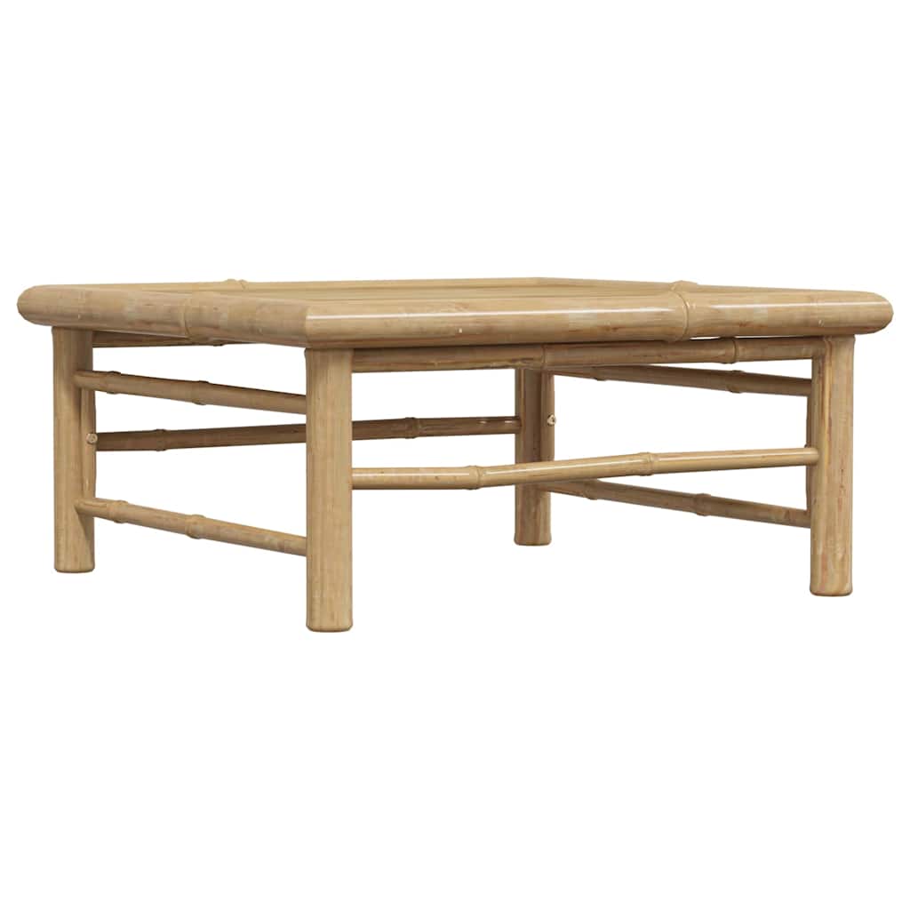 vidaXL Garden Table | Natural Bamboo | Bamboo | 65 x 65 x 30 cm | Lightweight