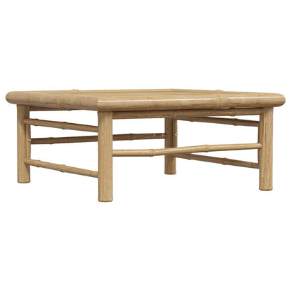 vidaXL Garden Table | Natural Bamboo | Bamboo | 65 x 65 x 30 cm | Lightweight