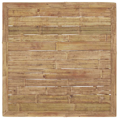 vidaXL Garden Table | Natural Bamboo | Bamboo | 65 x 65 x 30 cm | Lightweight