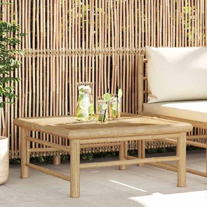 vidaXL Garden Table | Natural Bamboo | Bamboo | 65 x 65 x 30 cm | Lightweight
