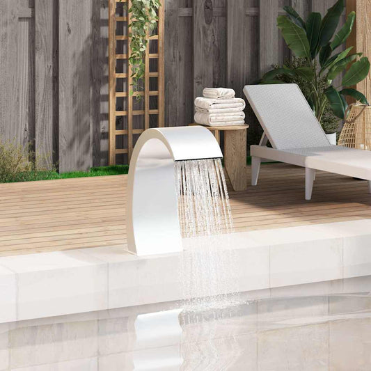 148882 vidaXL Pool Fountain 22x60x70 cm Stainless Steel 304