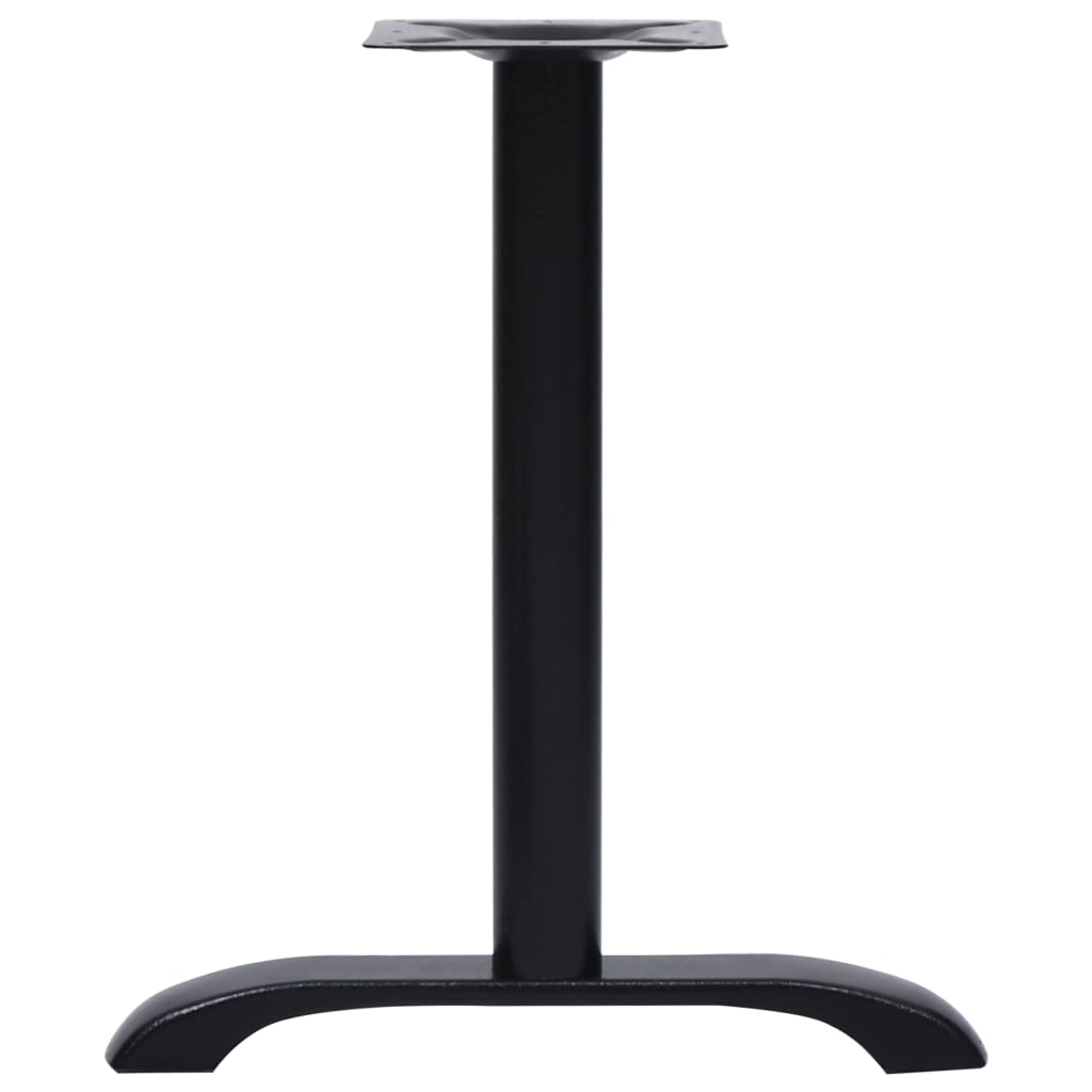 vidaXL Bistro Table Legs 2 pcs Black 61x8x72 cm Cast Iron