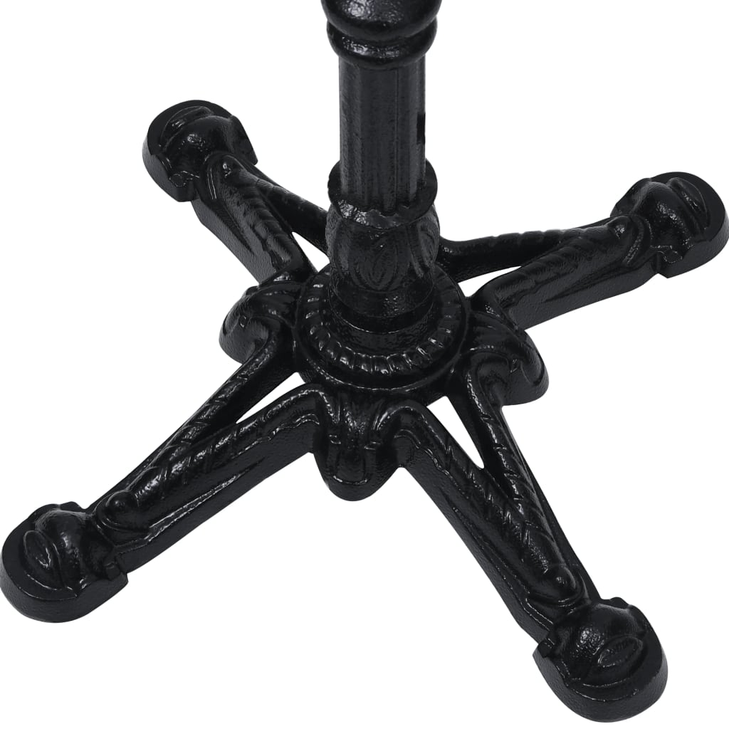 vidaXL Bistro Table Leg Black 52x52x72 cm Cast Iron
