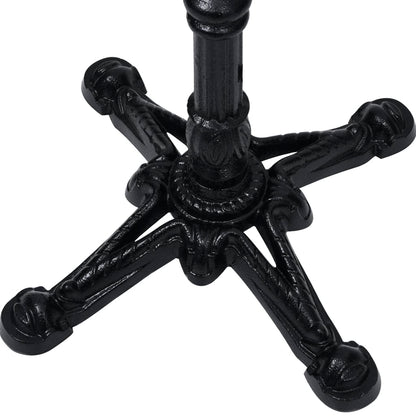 vidaXL Bistro Table Leg Black 52x52x72 cm Cast Iron