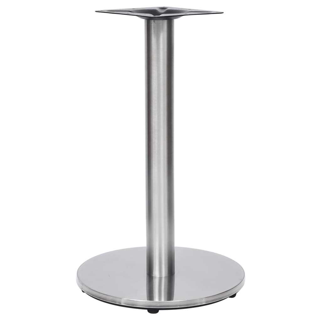 vidaXL Bistro Table Leg Silver Ø45x72 cm Stainless Steel