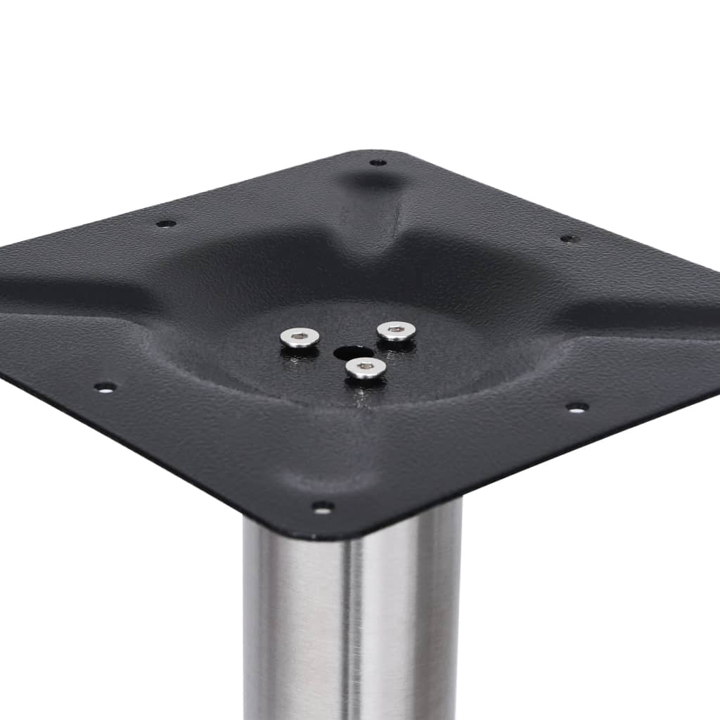 vidaXL Bistro Table Leg Silver Ø45x72 cm Stainless Steel
