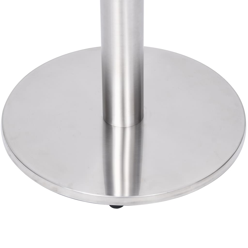 vidaXL Bistro Table Leg Silver Ø45x72 cm Stainless Steel