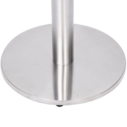 vidaXL Bistro Table Leg Silver Ø45x72 cm Stainless Steel