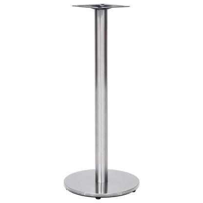 vidaXL Bistro Table Leg | Silver | Stainless steel | Ø45 x 107 cm |  Industrial