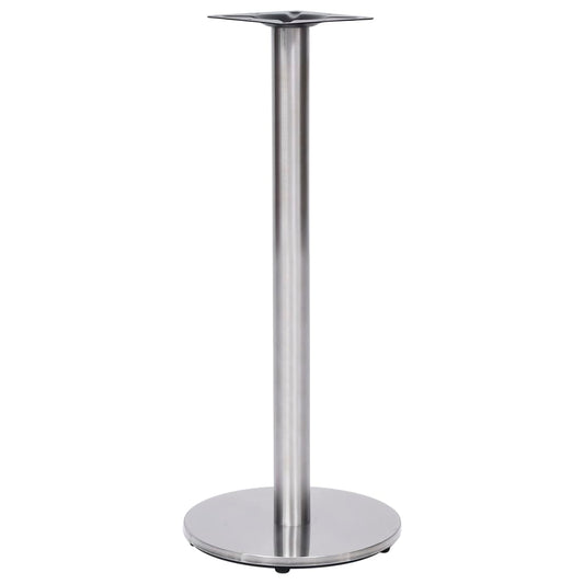 vidaXL Bistro Table Leg | Silver | Stainless steel | Ø45 x 107 cm |  Industrial