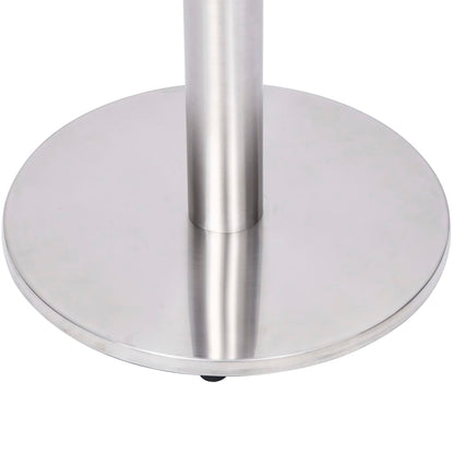 vidaXL Bistro Table Leg | Silver | Stainless steel | Ø45 x 107 cm |  Industrial