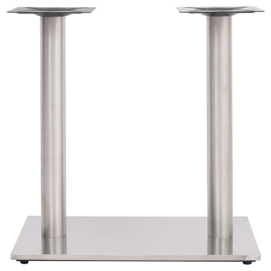 vidaXL Bistro Table Leg Silver 70x40x72 cm Stainless Steel