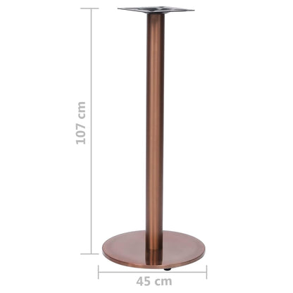 vidaXL Bistro Table Leg Gold Ø45x107 cm Stainless Steel