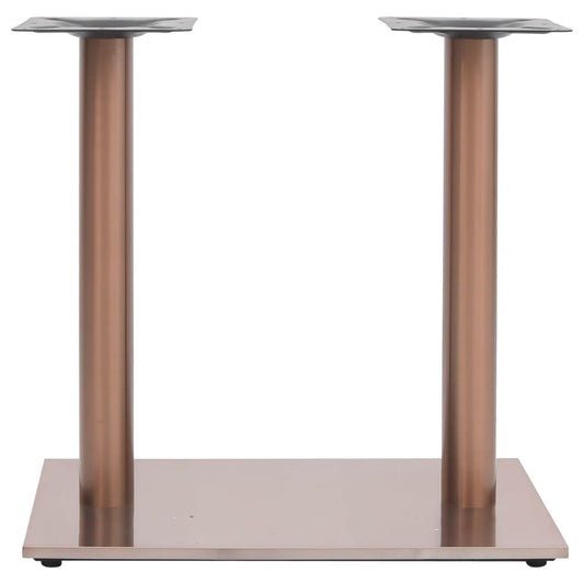 vidaXL Bistro Table Leg | Brass | Stainless Steel | 70x40x72 cm | Industrial