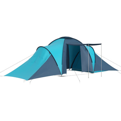 93183 vidaXL Camping Tent 6 Persons Blue and Light Blue