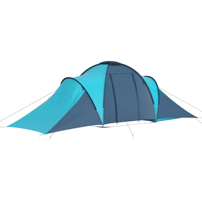 93183 vidaXL Camping Tent 6 Persons Blue and Light Blue