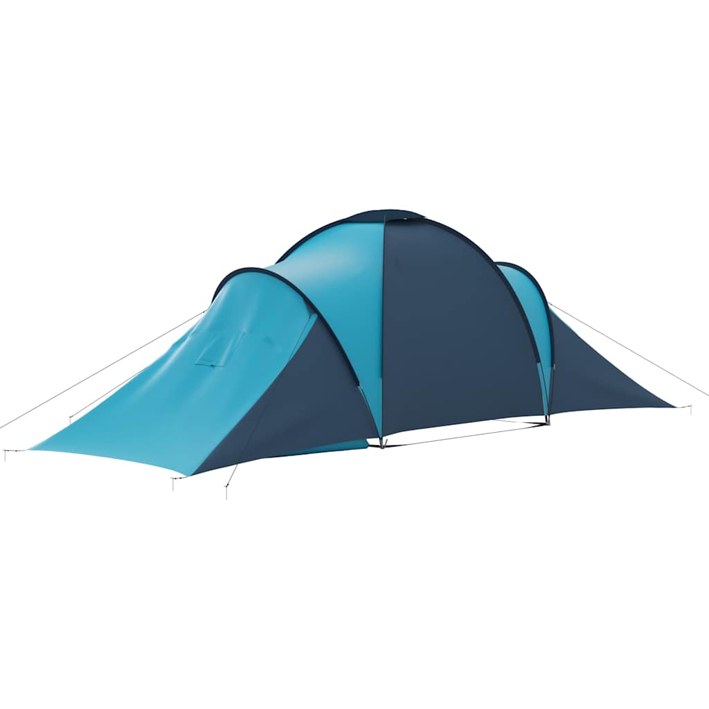 93183 vidaXL Camping Tent 6 Persons Blue and Light Blue