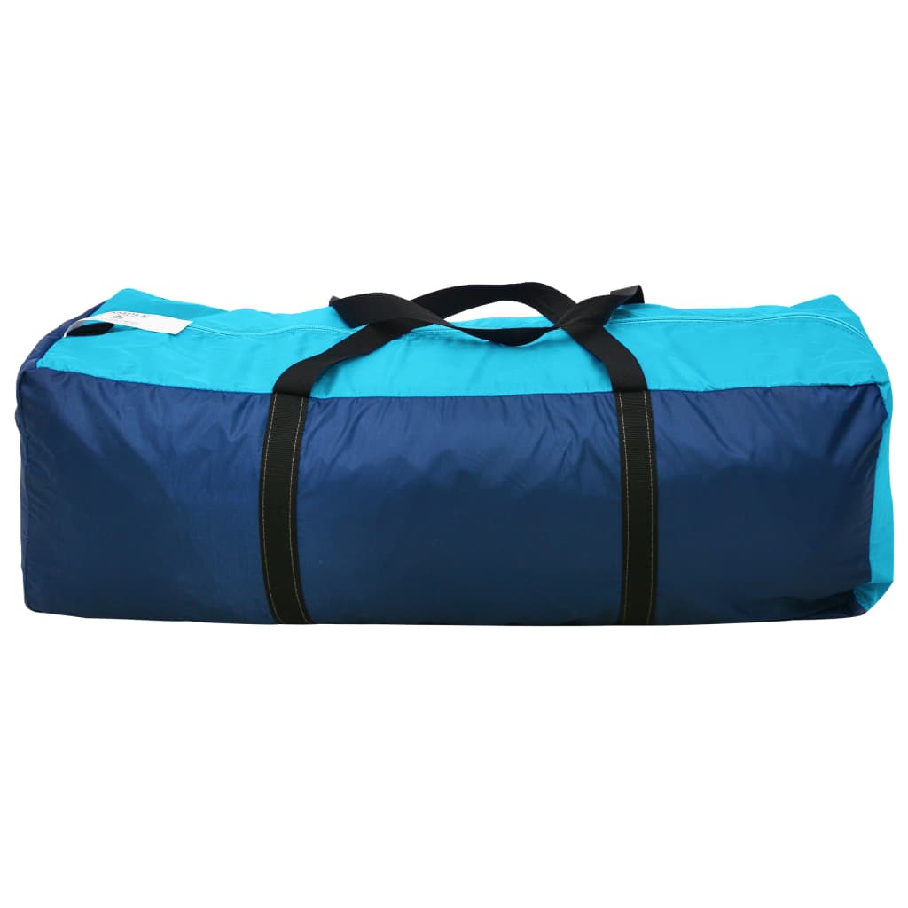 93183 vidaXL Camping Tent 6 Persons Blue and Light Blue