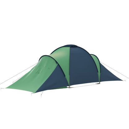 93184 vidaXL Camping Tent 6 Persons Blue and Green