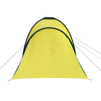 93185 vidaXL Camping Tent 6 Persons Blue and Yellow