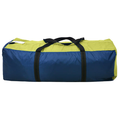 93185 vidaXL Camping Tent 6 Persons Blue and Yellow