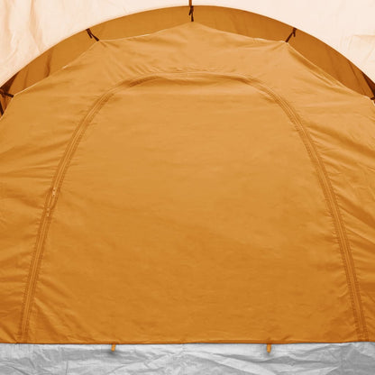93186 vidaXL Camping Tent 6 Persons Grey and Orange