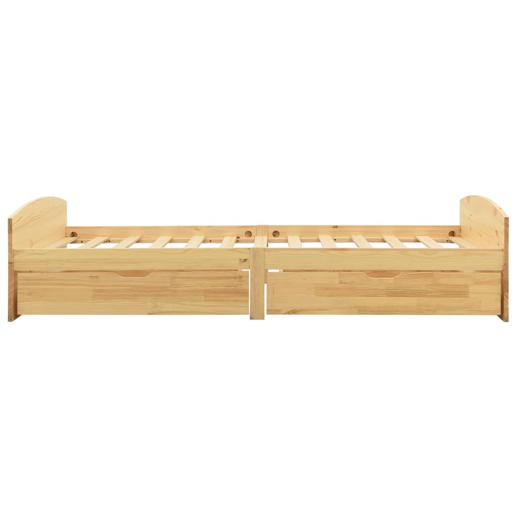 vidaXL Bed Frame with 2 Drawers without Mattress 90x200 cm