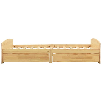 vidaXL Bed Frame with 2 Drawers without Mattress 90x200 cm