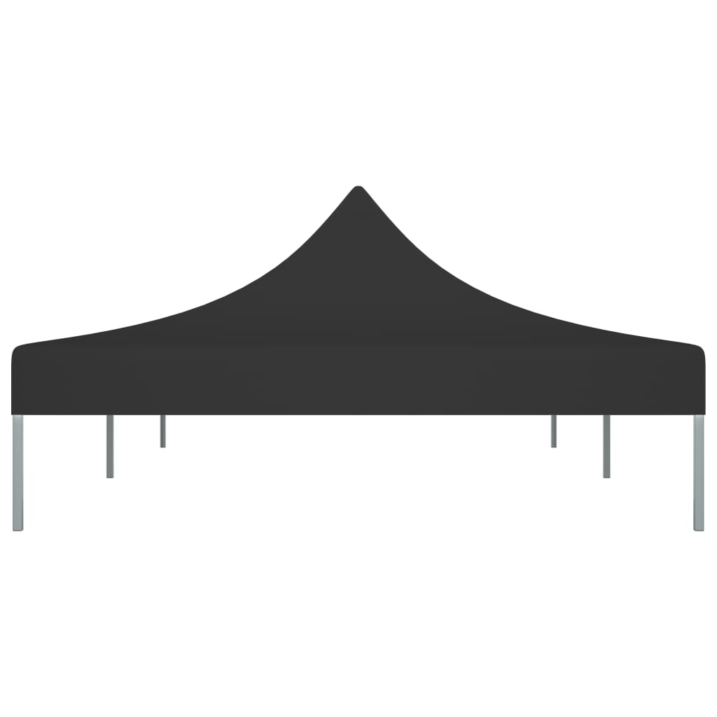 vidaXL Party Tent Roof 6x3 m Black 270 g/m²