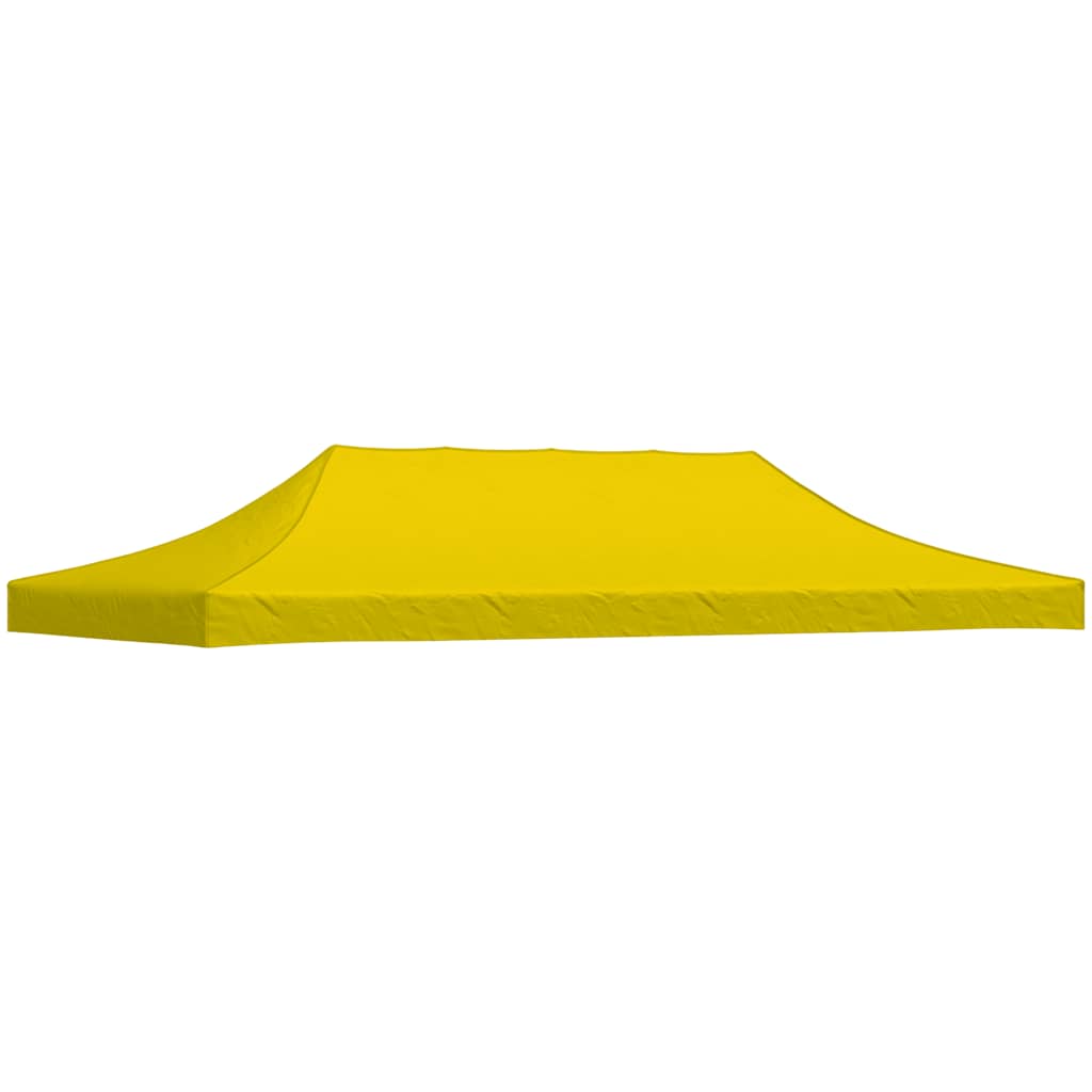vidaXL Party Tent Roof 6x3 m Yellow 270 g/m²
