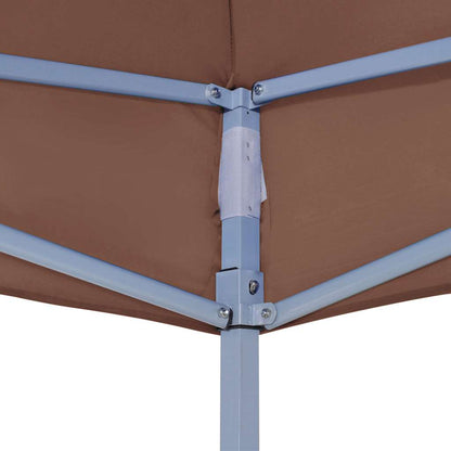 vidaXL Party Tent Roof 2x2 m Brown 270 g/m²