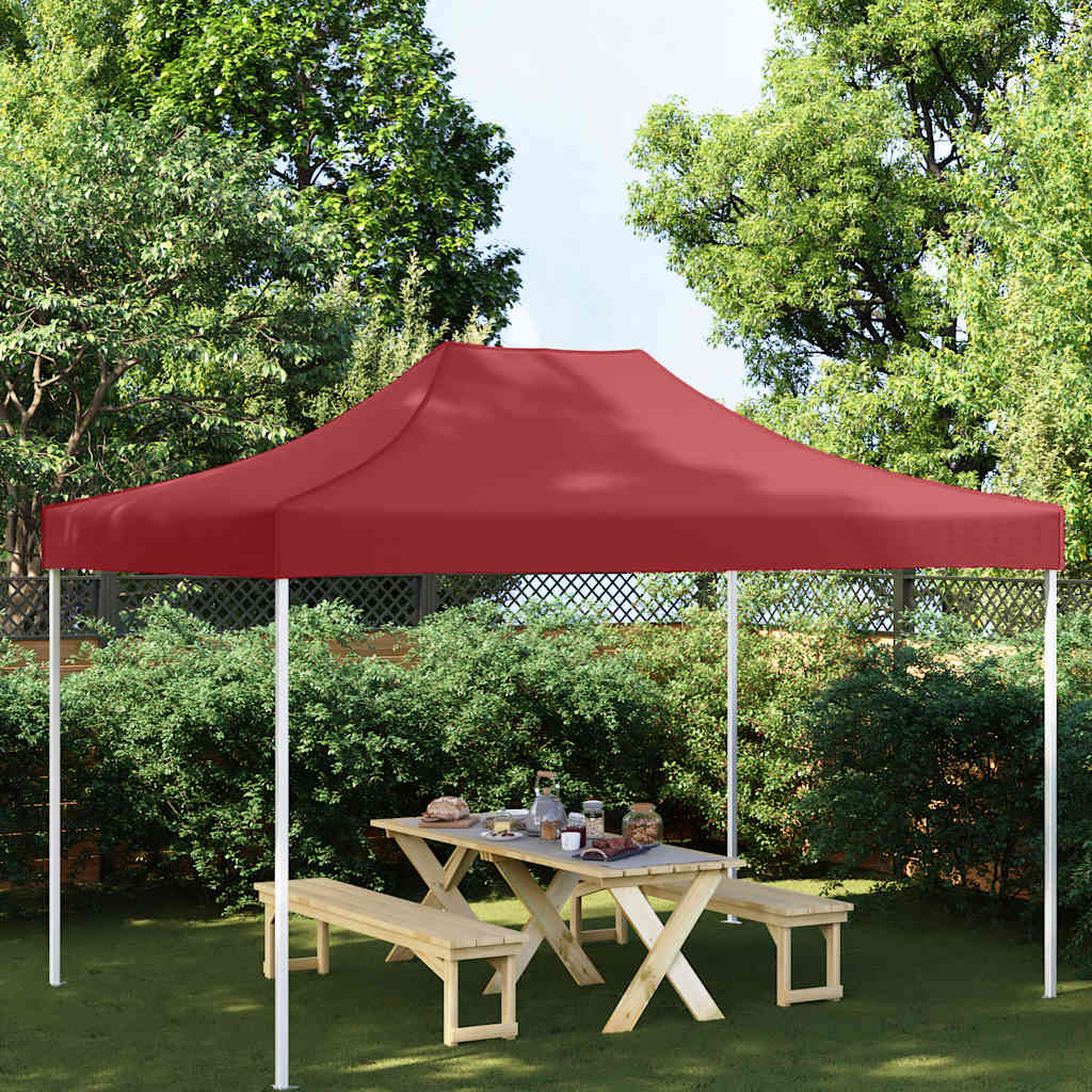 vidaXL Party Tent Roof 4x3 m Burgundy 270 g/m²