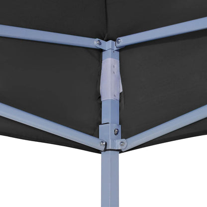 vidaXL Party Tent Roof | Black | Oxford fabric with PVC coating | Large