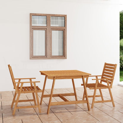 vidaXL Outdoor Dining Set | Warm acacia wood tone