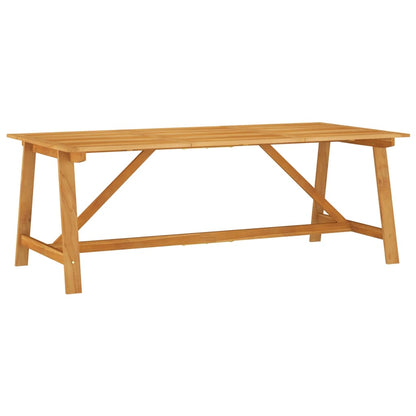 vidaXL Outdoor Dining Set | Warm Brown | Solid Acacia Wood | Large | Seats Many