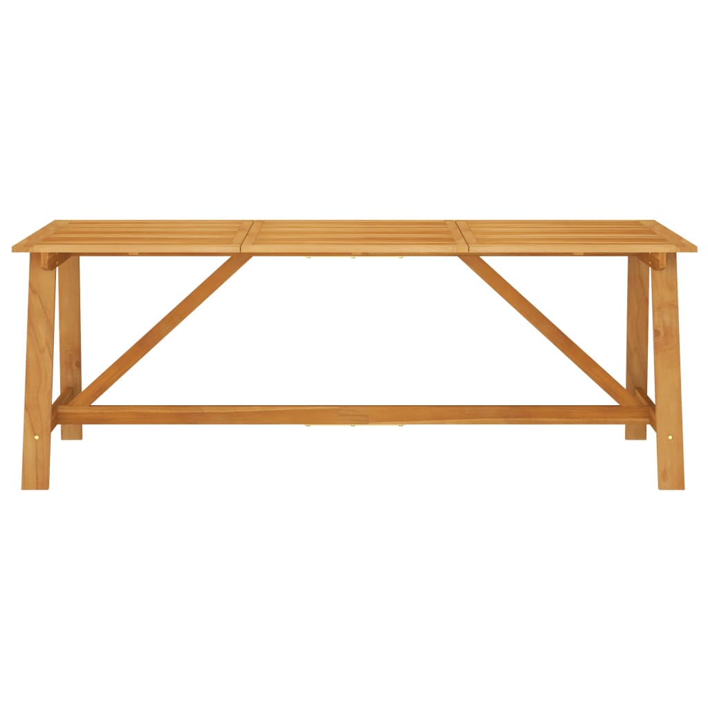 vidaXL Outdoor Dining Set | Warm Brown | Solid Acacia Wood | Large | Seats Many