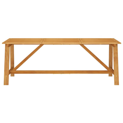vidaXL Outdoor Dining Set | Warm Brown | Solid Acacia Wood | Large | Seats Many