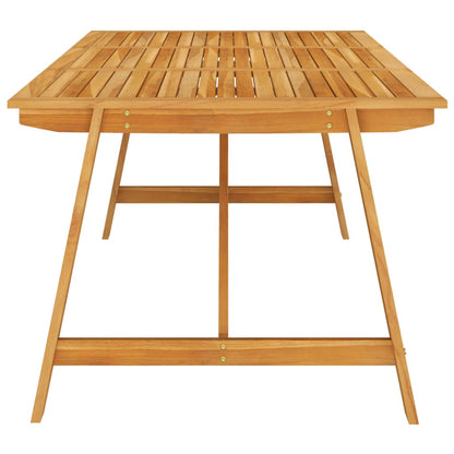 vidaXL Outdoor Dining Set | Warm Brown | Solid Acacia Wood | Large | Seats Many