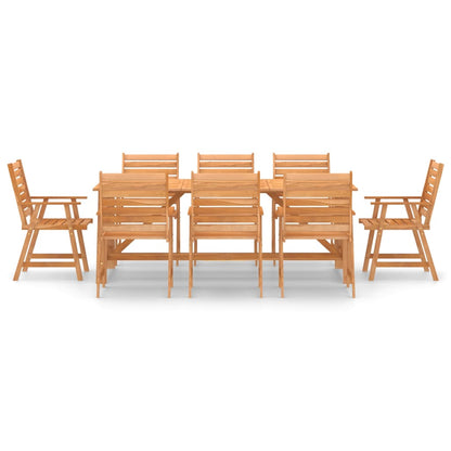 vidaXL Outdoor Dining Set | Rich Warm Colour | Solid Acacia Wood | Large