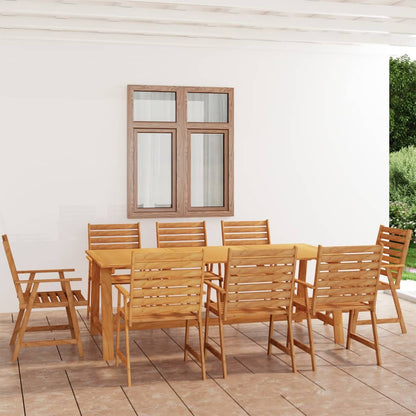 vidaXL Outdoor Dining Set | Rich Warm Colour | Solid Acacia Wood | Large