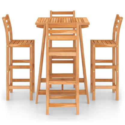 vidaXL Outdoor Bar Set | Natural Acacia | Solid Acacia wood | Medium | Strong