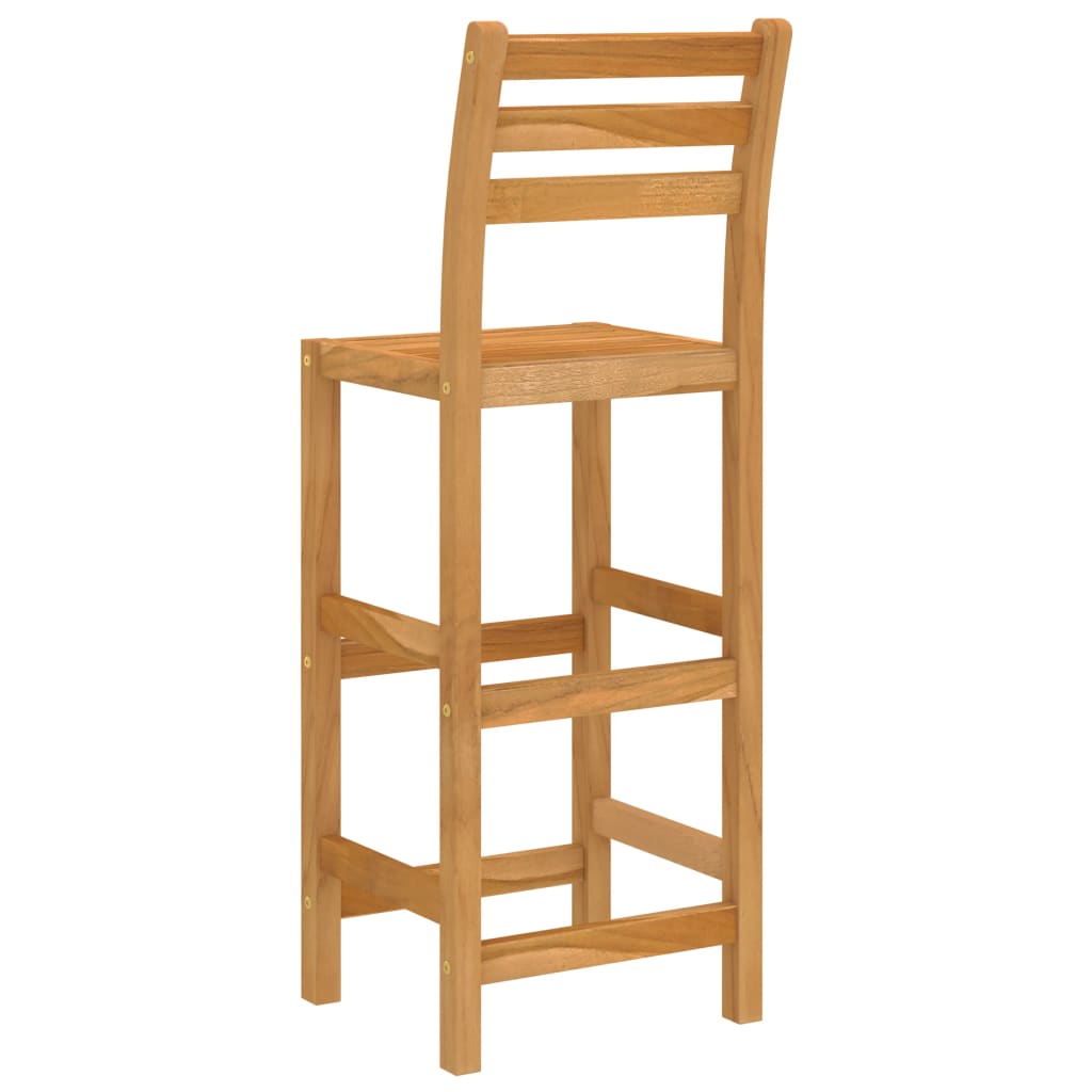 vidaXL Outdoor Bar Set | Natural wood | Solid acacia wood | Medium | Footrest