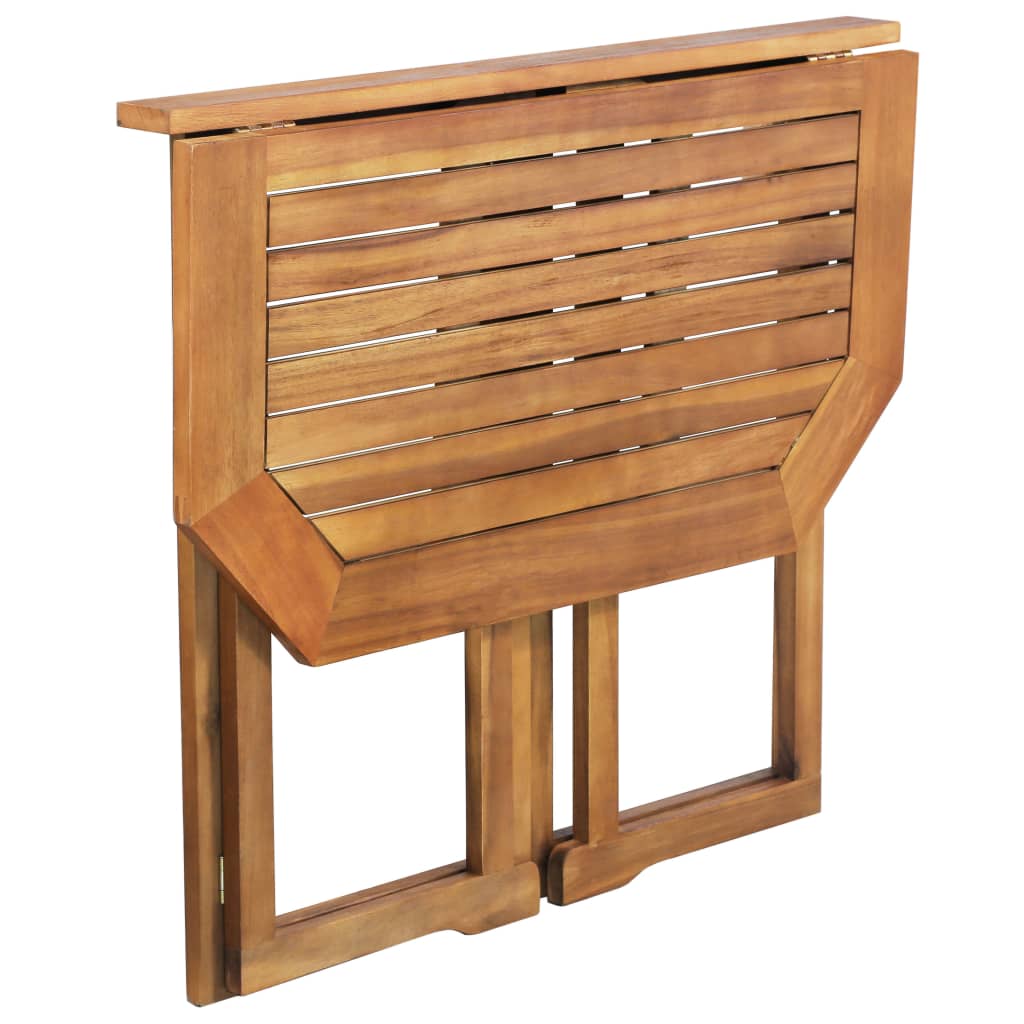 vidaXL Bistro Set | Brown | Solid acacia wood | Medium | Foldable | Bistro Set